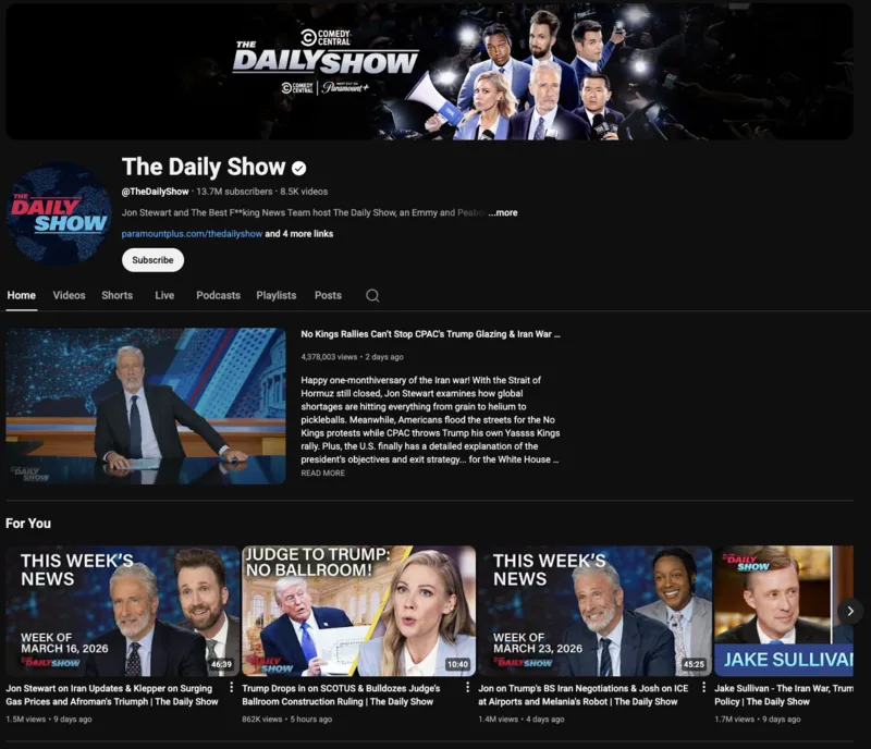 The Daily YouTube channel